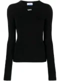 Off-White Off-Stamp stretch-jersey top - Black