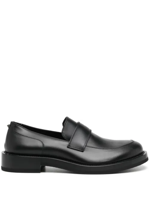 Mocassins en daim à logo embossé - Valentino Garavani - Modalova
