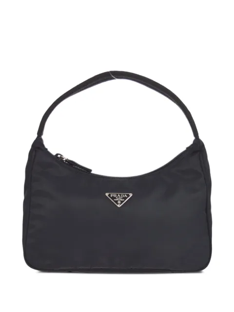 Prada Pre-Owned 1990s-2000s triangle-logo shoulder bag