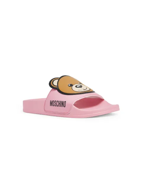 Moschino Kids Teddy Bear slippers