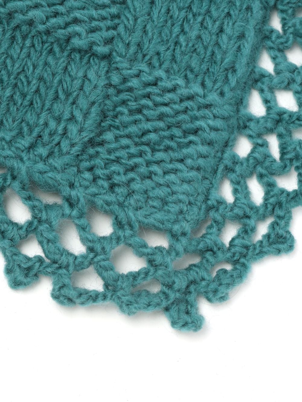 Shop Kiko Kostadinov Aspasia Crochet-knit Scarf In Blue