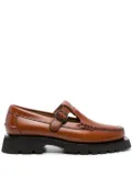 Hereu Alber T-bar leather loafers - Brown