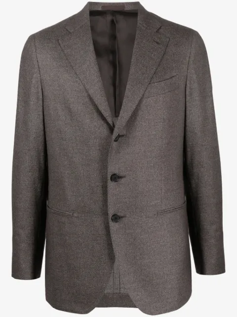 Caruso single-breasted wool blazer