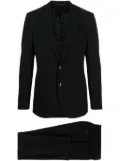 Giorgio Armani single-breasted wool suit - Black