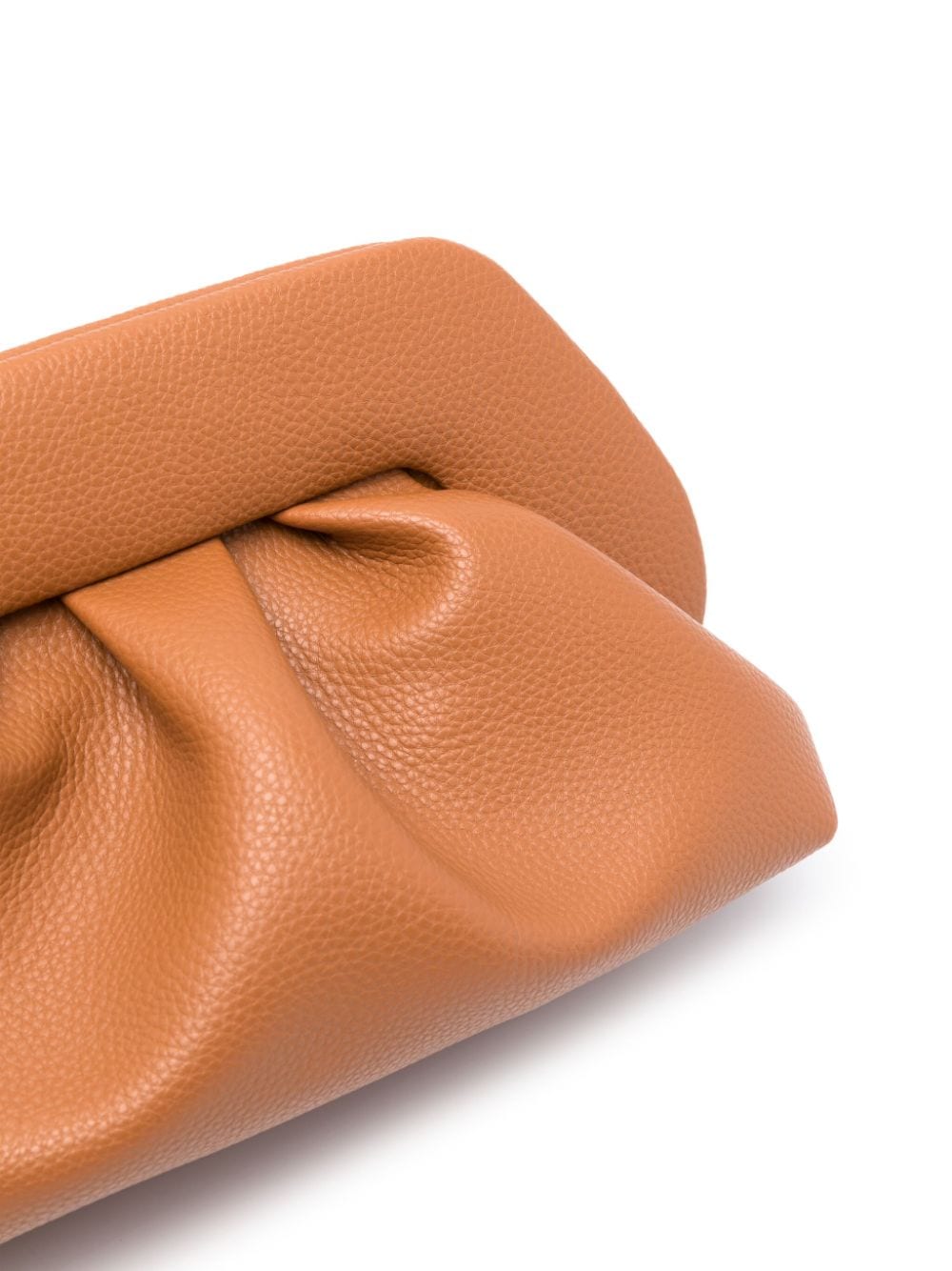 Shop Themoirè Bios Leather Clutch Bag In Brown