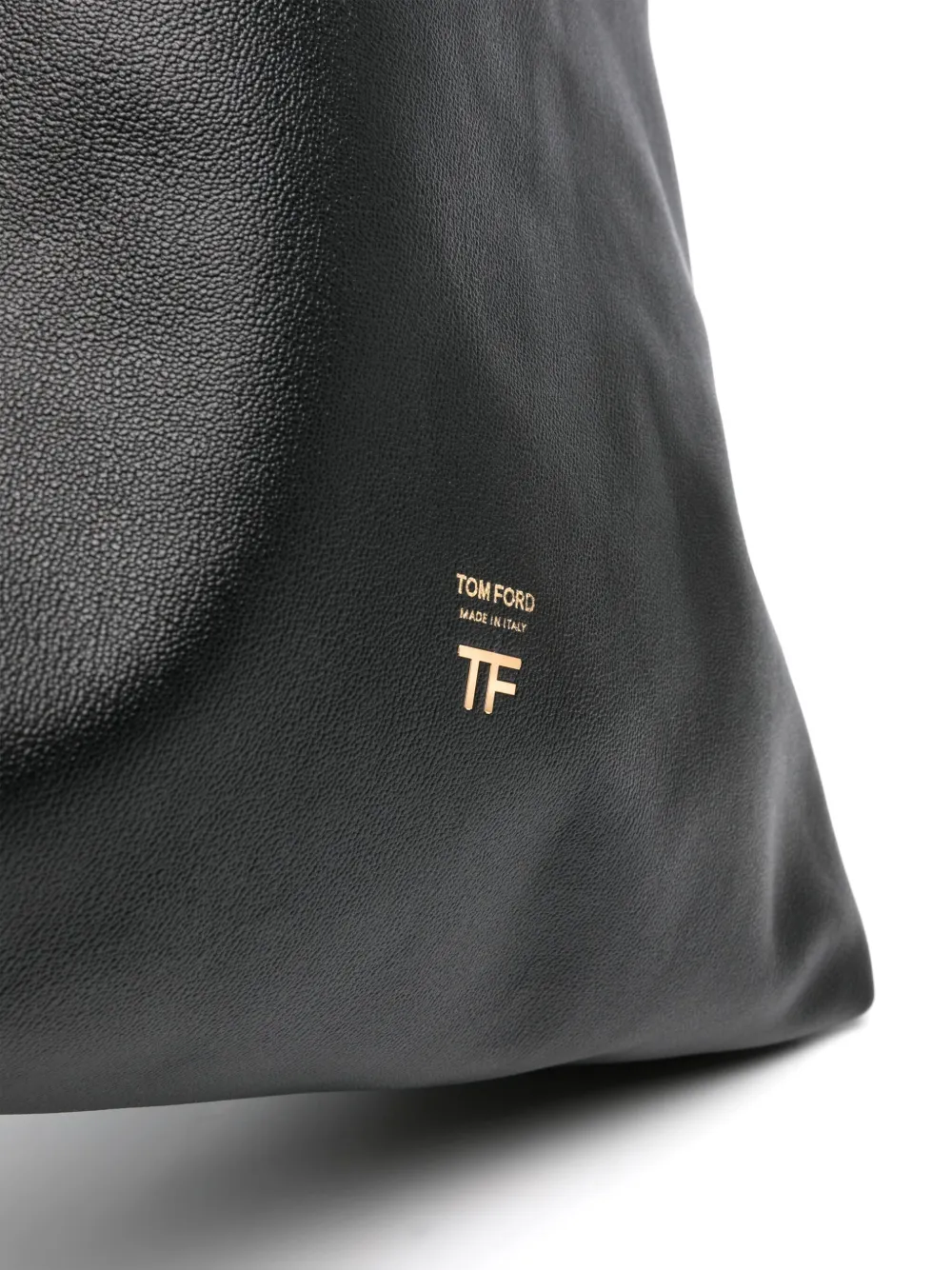 Tom Ford Logo-print Leather Shoulder Bag In 1n0001 Black