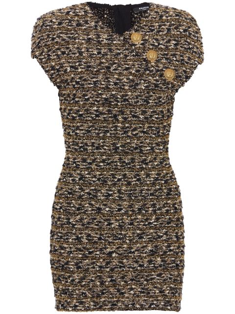 Balmain lurex tweed minidress Women