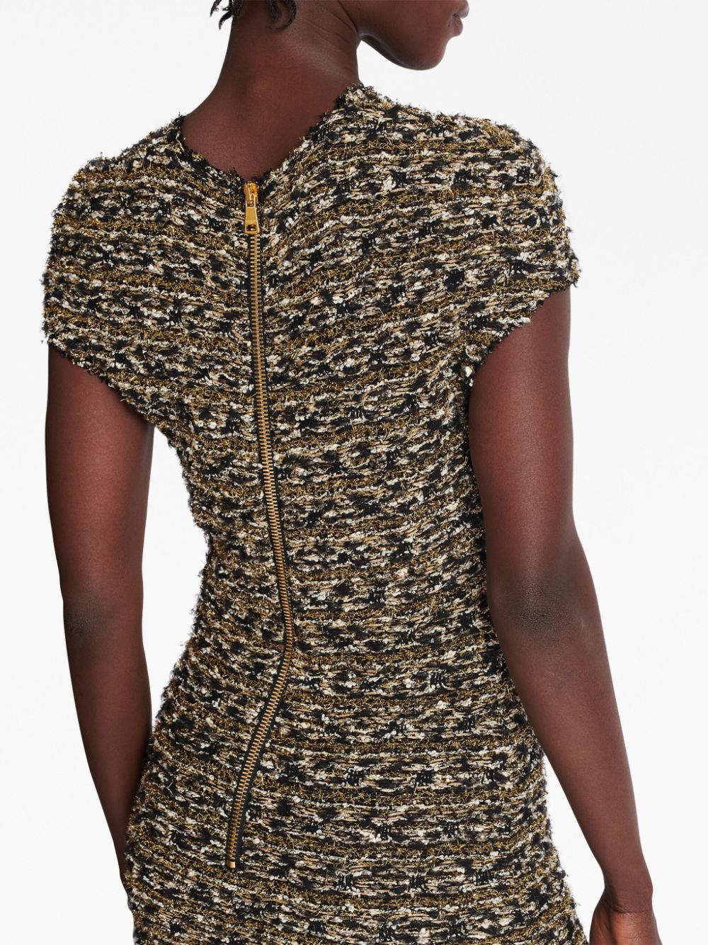 Balmain lurex tweed minidress Women