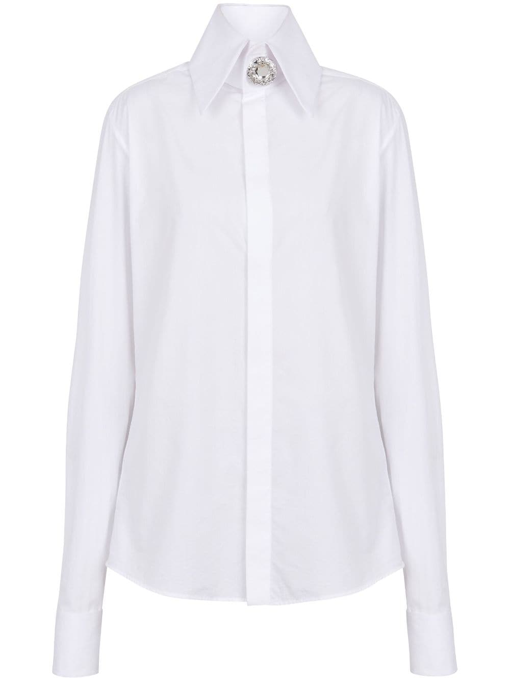 Balmain Verziertes Hemd - Weiß