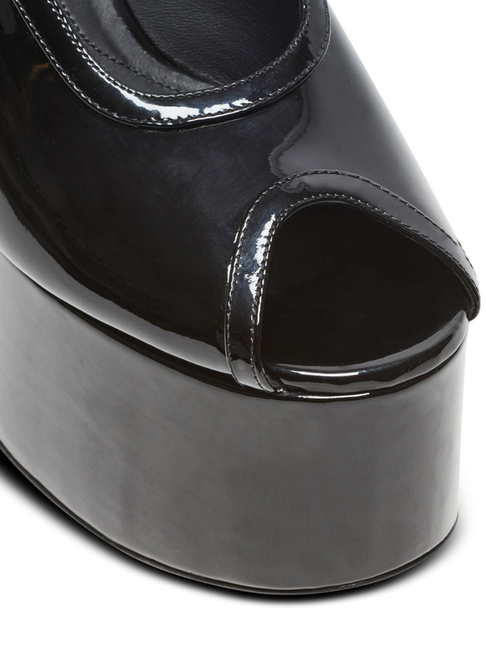 Shop Balmain Cam 140mm Patent-leather Sandals In Black