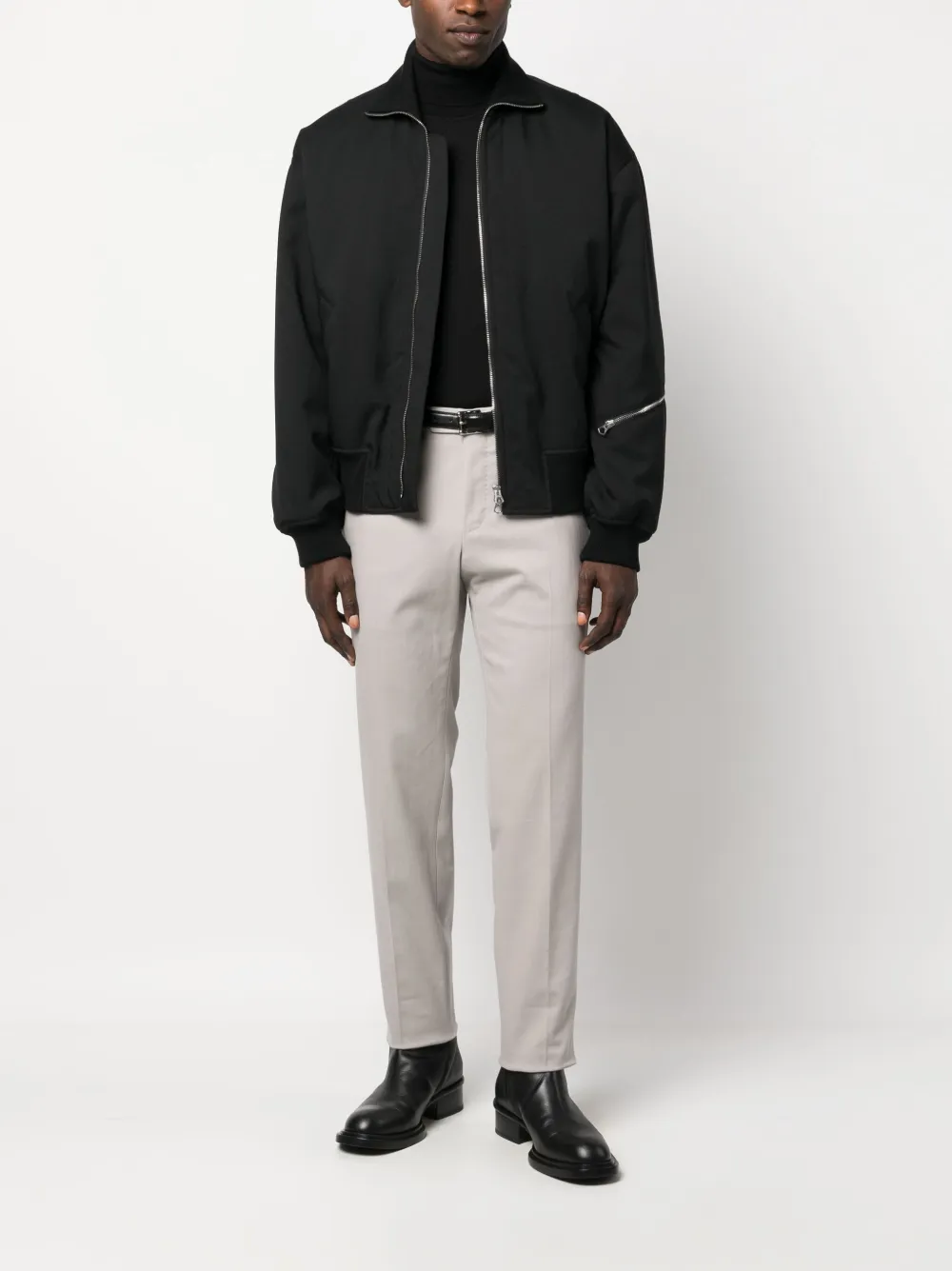 PT Torino slim-cut cotton chino trousers - Grijs