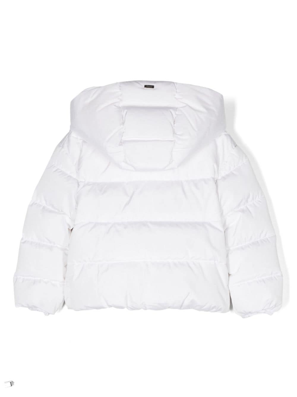 Shop Herno Logo-charm Padded-design Jacket In White