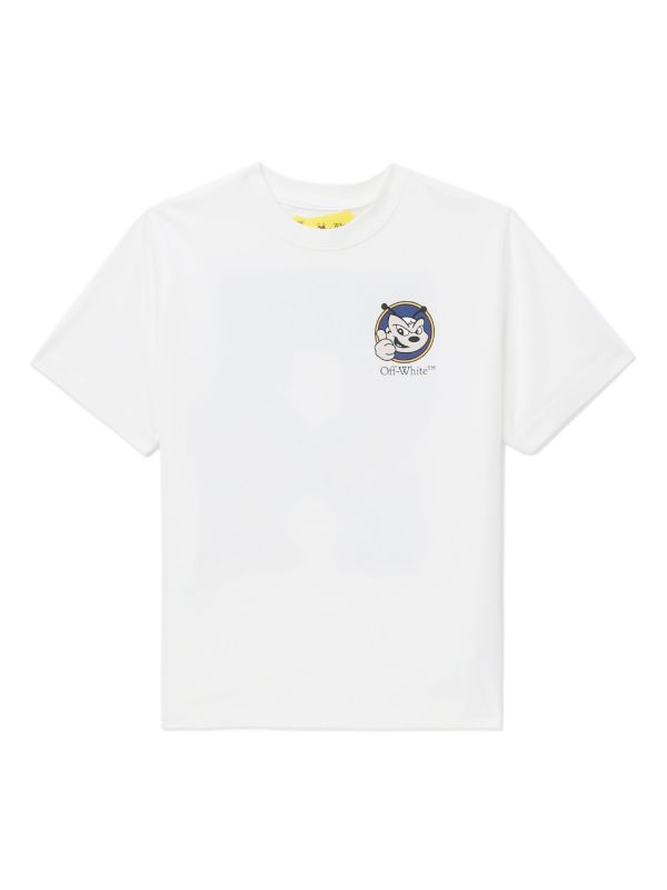Off-White Kids logo-print Cotton T-shirt - Farfetch