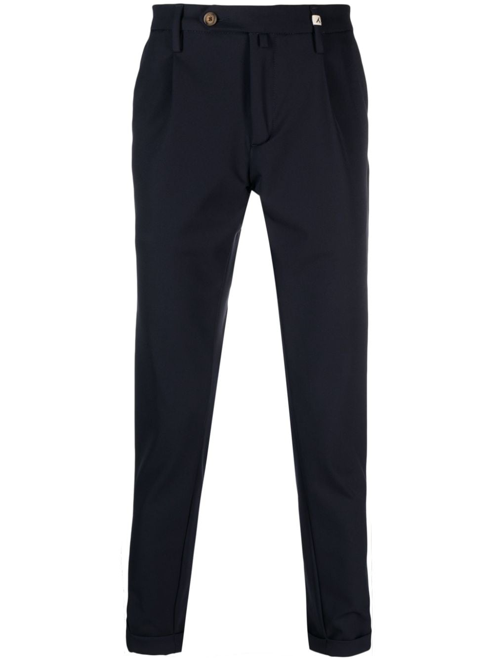Shop Myths Zeus Slim-cut Chino Trousers In Blue
