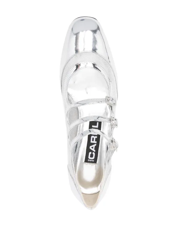 Carel Paris Kinight Leather Pumps | Silver | FARFETCH