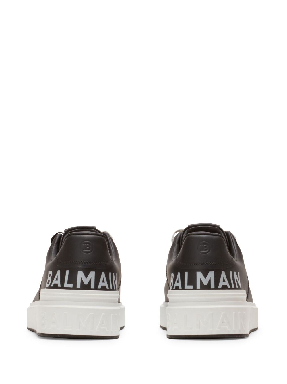 Affordable Balmain B-Court leather sneakers Men