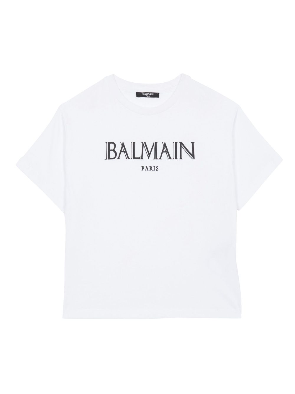 Balmain Kids logo-print cotton T-shirt - White