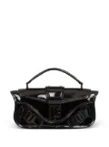 Balmain Blaze patent leather clutch bag - Black