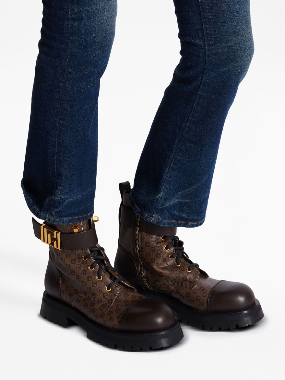 Louis Vuitton, Shoes, Louis Vuitton Size 4m Wonderland Flat Ranger Combat  Boots
