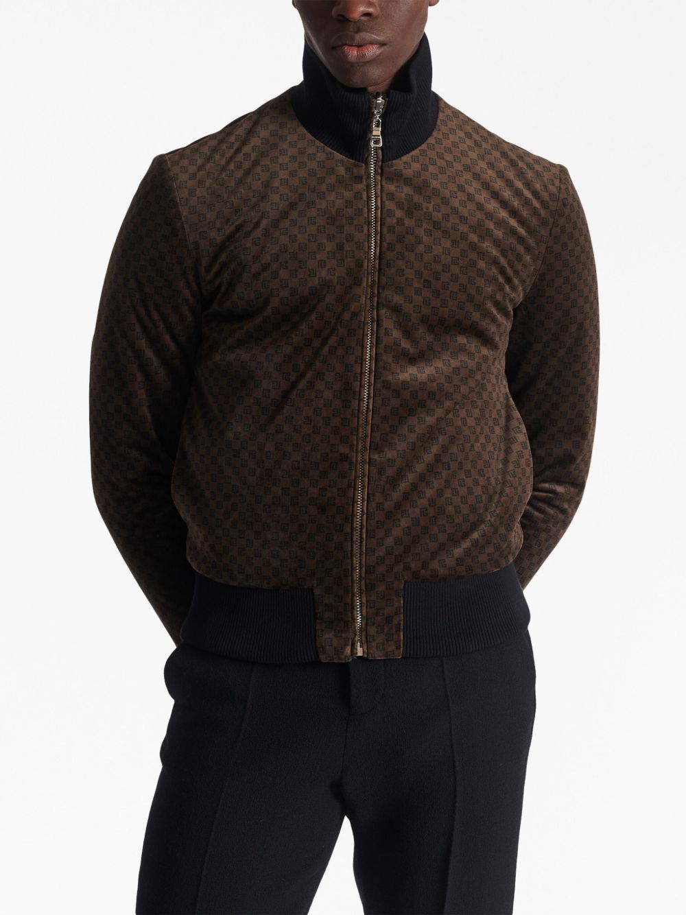 Balmain reversible Mini Monogram bomber jacket Men