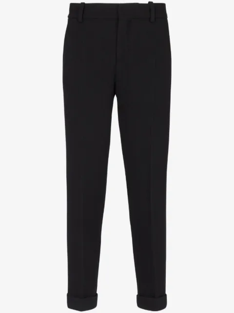 Balmain tapered cropped trousers