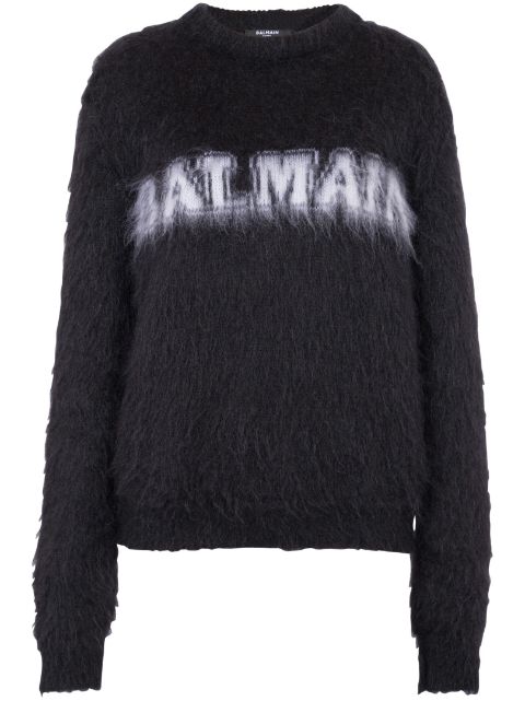 Balmain logo-jacquard jumper Women