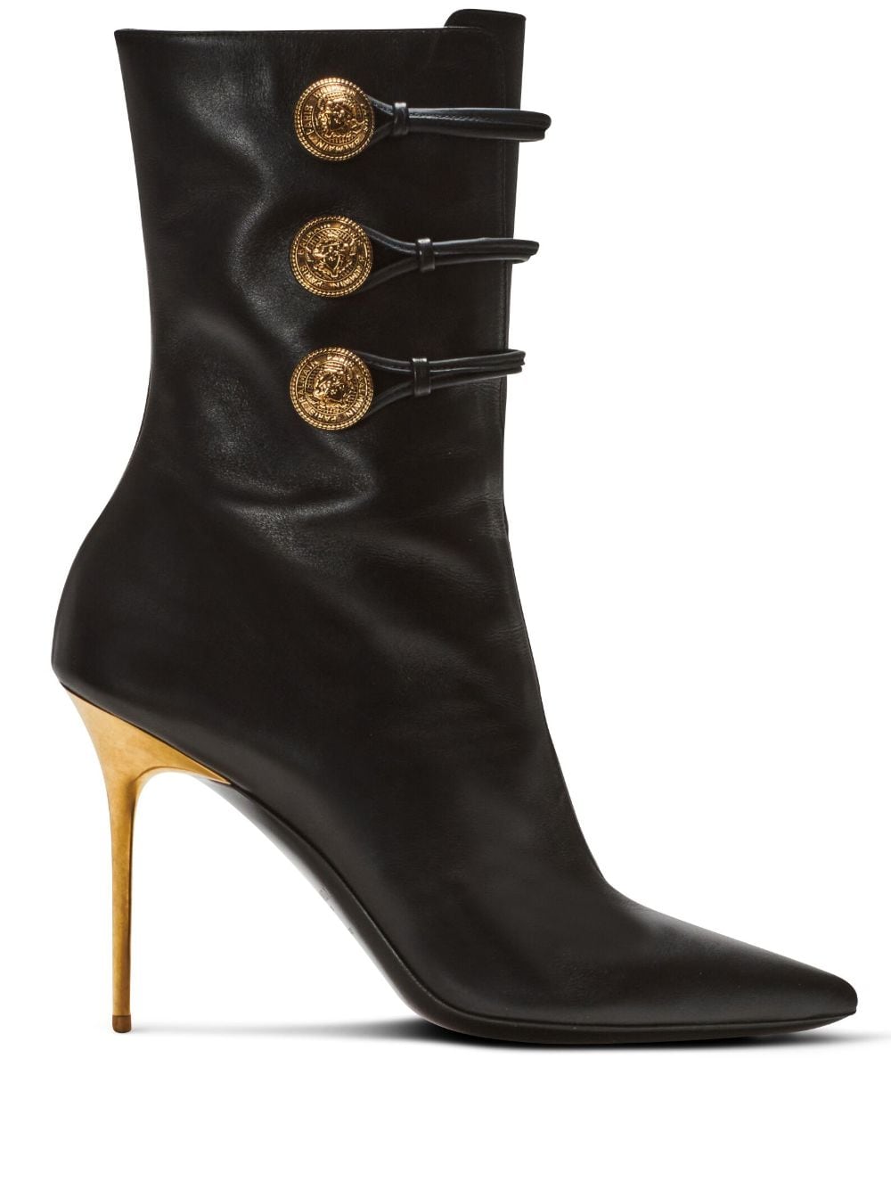 Alma button-detailed ankle boots