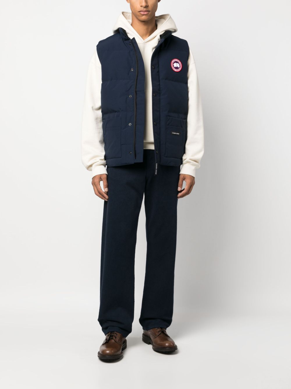 Canada Goose Freestyle logo-patch quilted gilet - Blauw