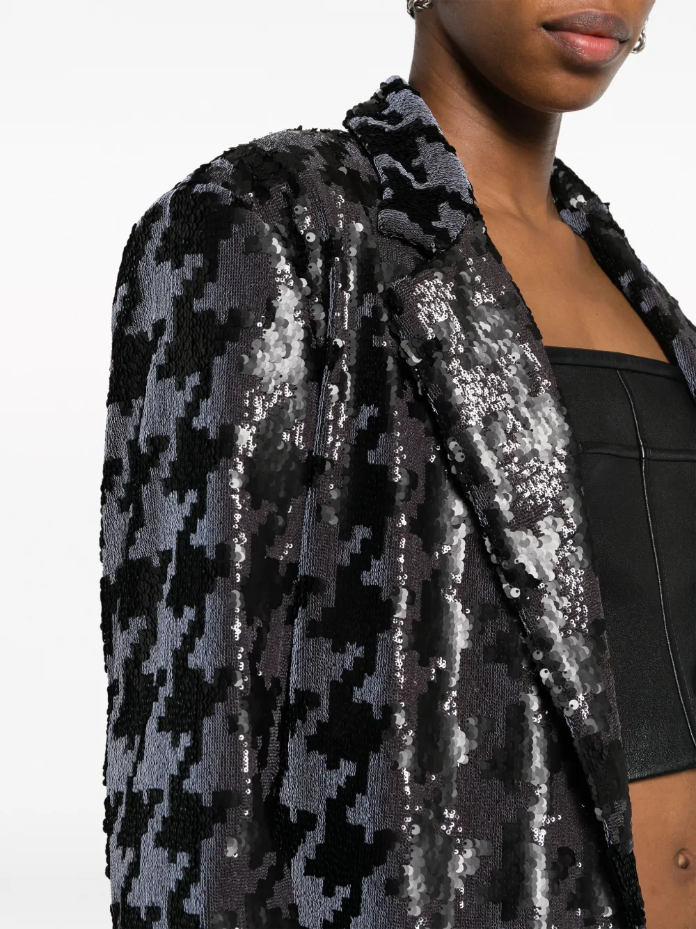 Iceberg Blazer met pailletten Zwart