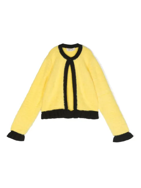 TWINSET Kids cárdigan con placa del logo