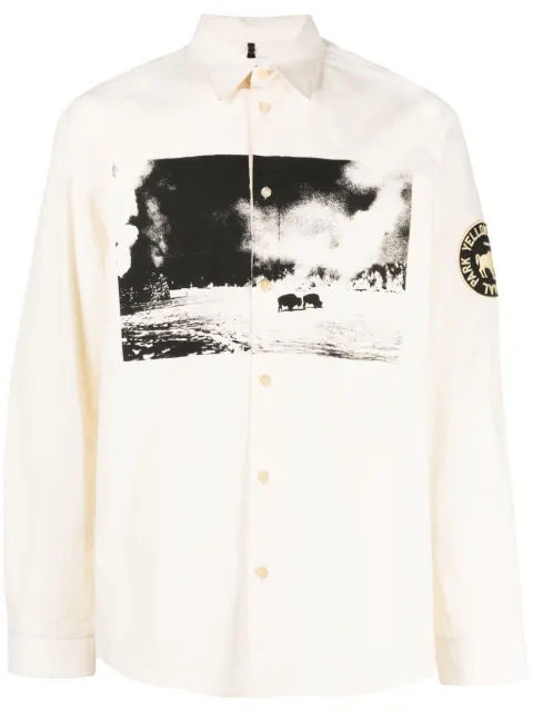 OAMC graphic-print long-sleeve cotton shirt