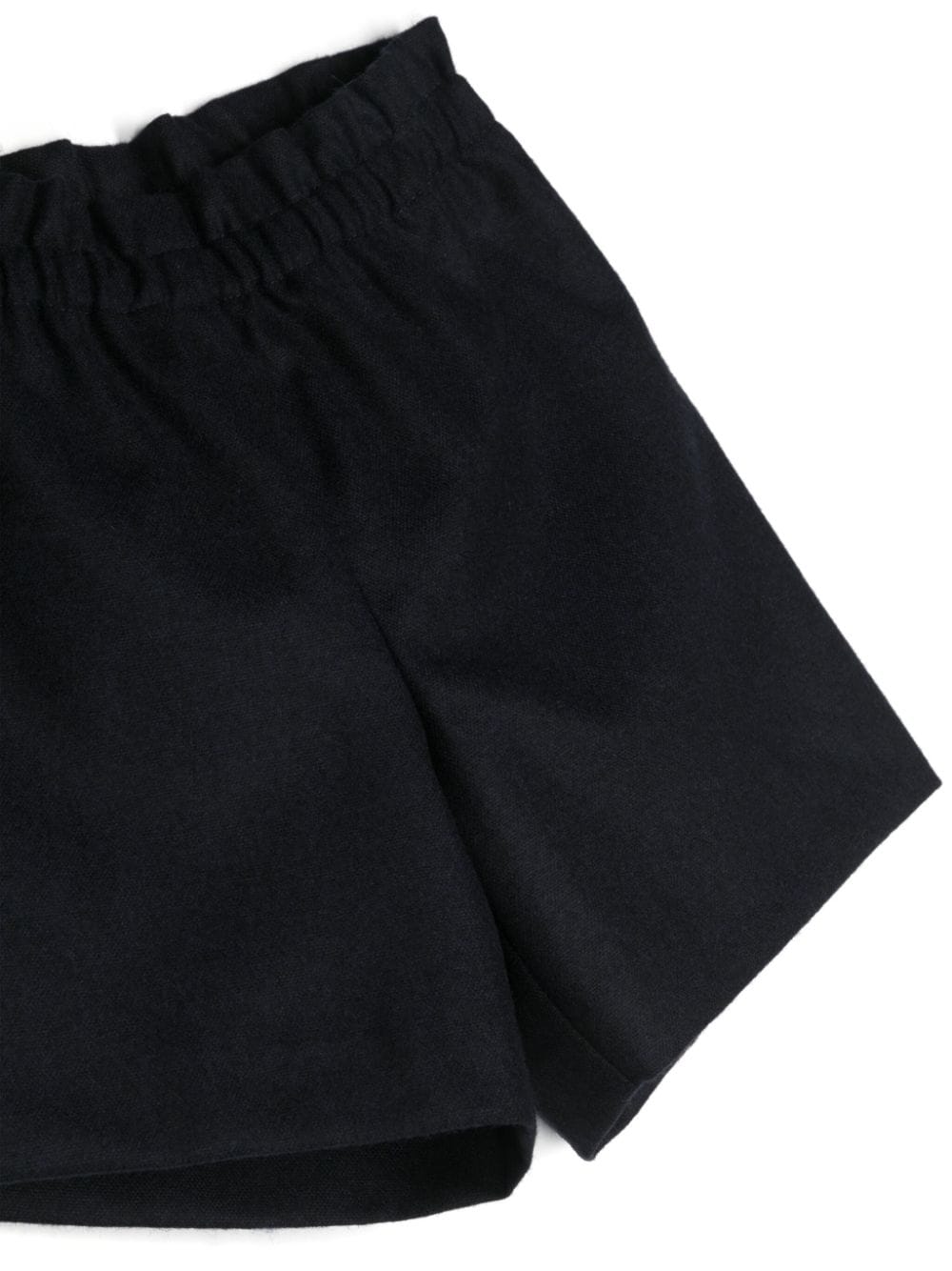 Shop Bonpoint Wool Blend Short Shorts In Blue