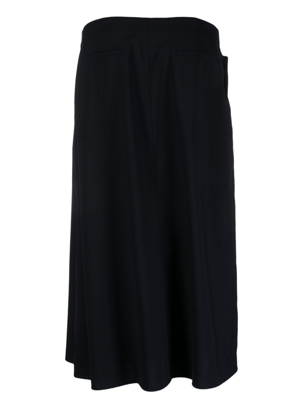 Studio Nicholson Chilka felt-finish asymmetric skirt - Blauw