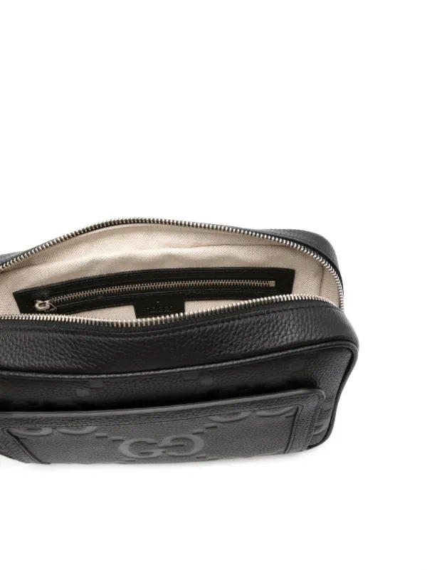 Gucci Jumbo GG Leather Wash Bag - Farfetch