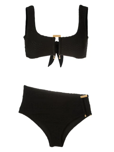 Amir Slama hardware-detailing textured bikini