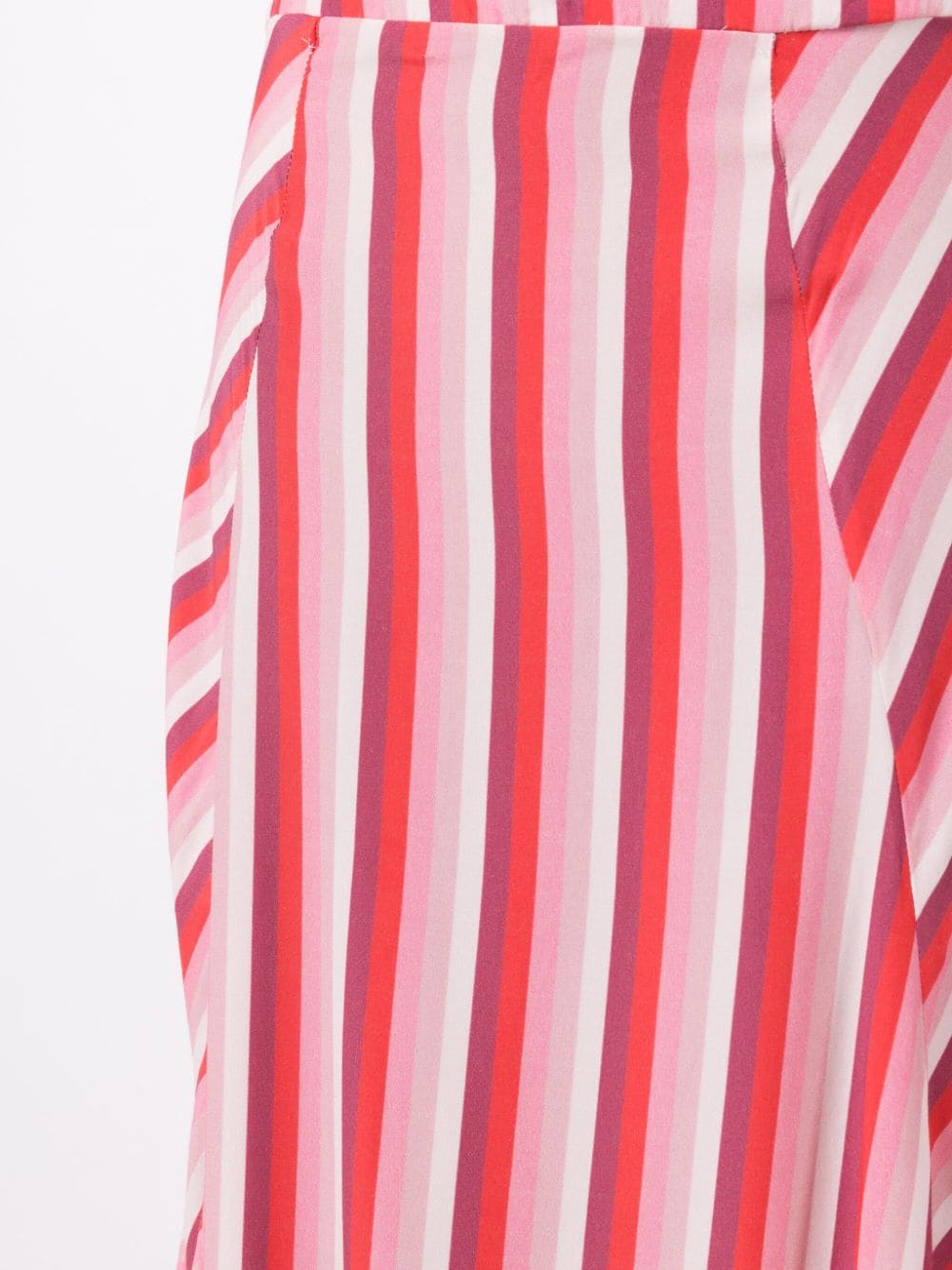 Shop Amir Slama Stripe-print Maxi Skirt In Pink
