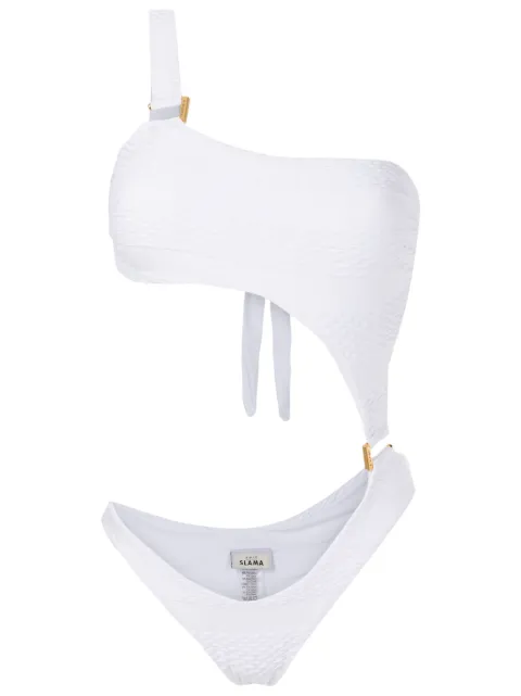 Amir Slama cut-out one-shoulder swimsuit 