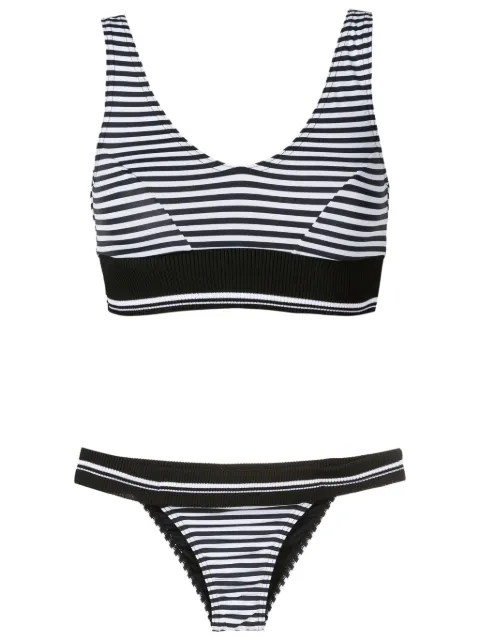 Amir Slama striped scoop-neck bikini 