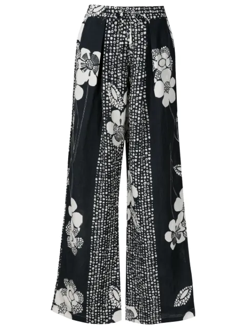Amir Slama pantalones rectos con estampado floral