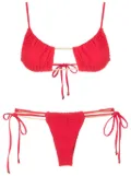 Amir Slama chain-detail textured-finish bikini
