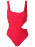 Amir Slama hardware-detail cut-out swimsuit - Red