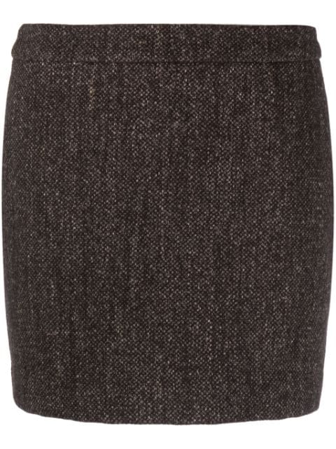 Roberto Collina high-waist wool-blend miniskirt 