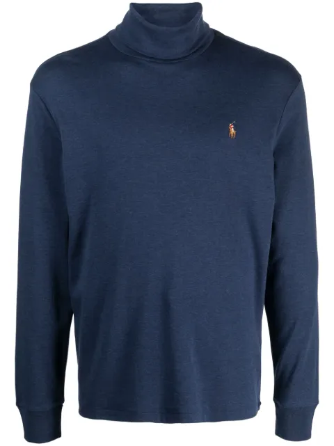 Polo Ralph Lauren logo-embroidered roll-neck jumper