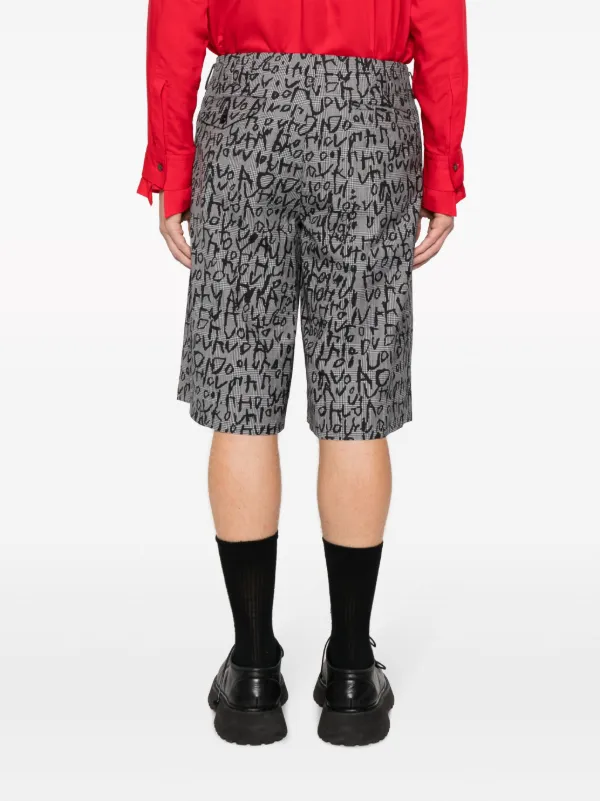 Comme Des Garcons Homme Plus Short Ajuste a Carreaux Farfetch