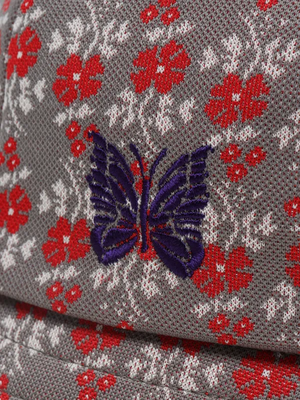 needles バタフライ刺繍 グレー バケットハット M