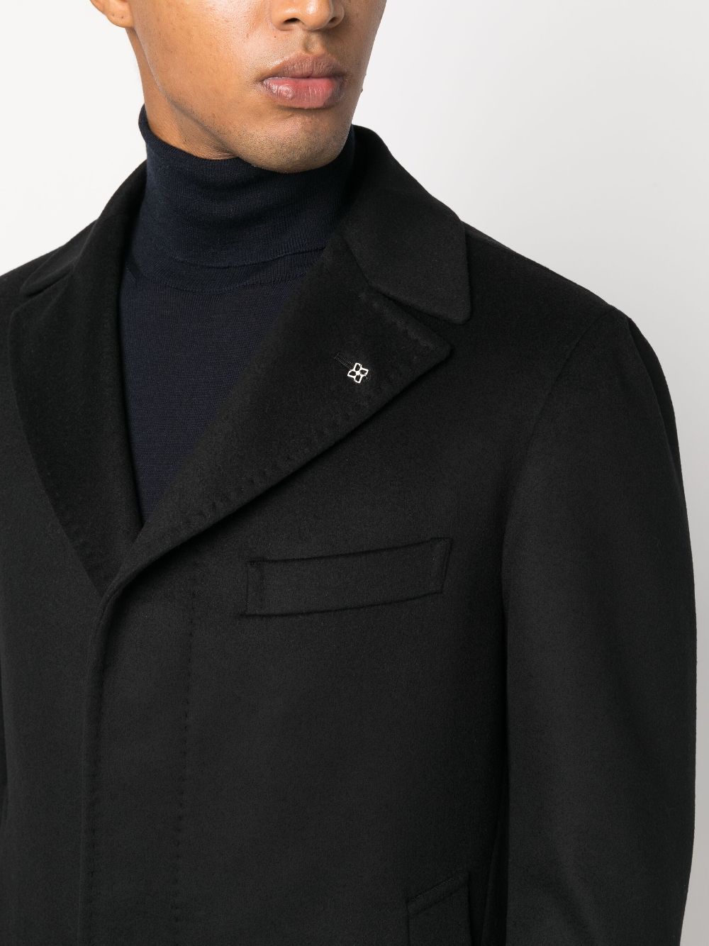 Tagliatore concealed-fastening virgin wool jacket Men