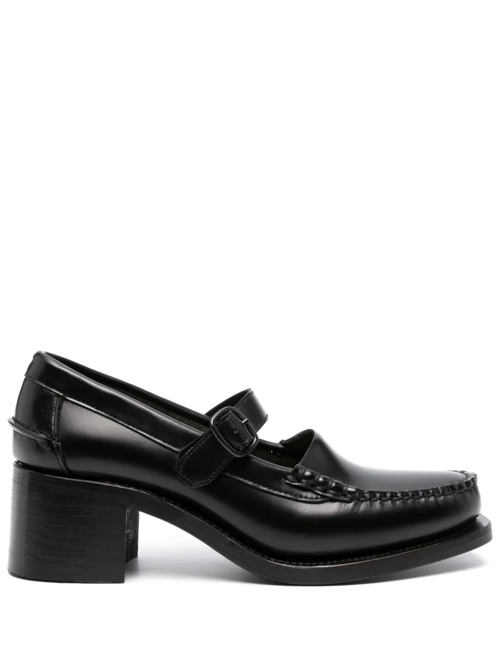 Hereu Blanquer 55mm Leather Loafers In Black