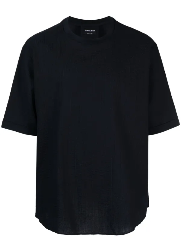 ★送料関税込★【GIORGIO ARMANI】クルーネックTシャツ Giorgio Armani クルーネック Tシャツ | ブルー | FARFETCH JP
