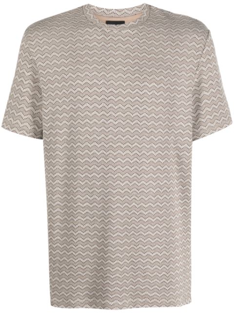 Giorgio Armani graphic-print round-neck T-shirt Men