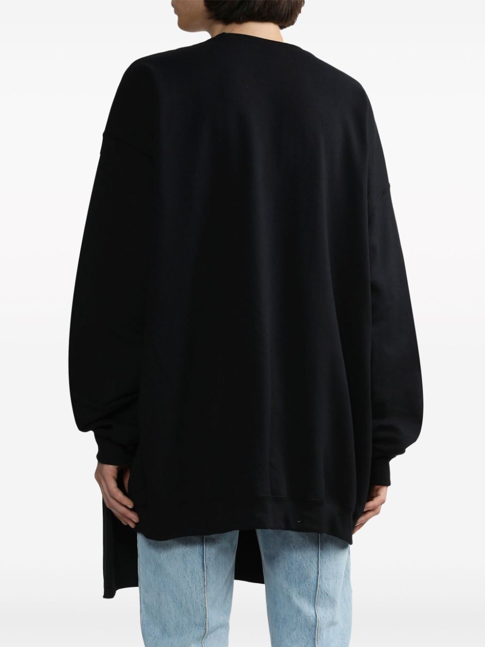 Shop Westfall Abstract-print Oversize Sweatshirt In Black